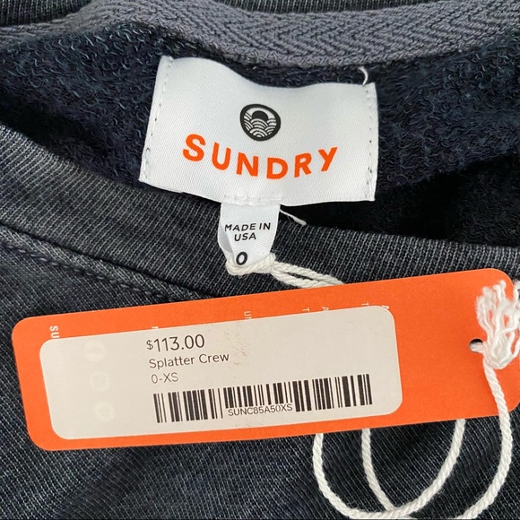 Sundry Paint Splatter Crew Neck Pullover - Picture 8 of 14